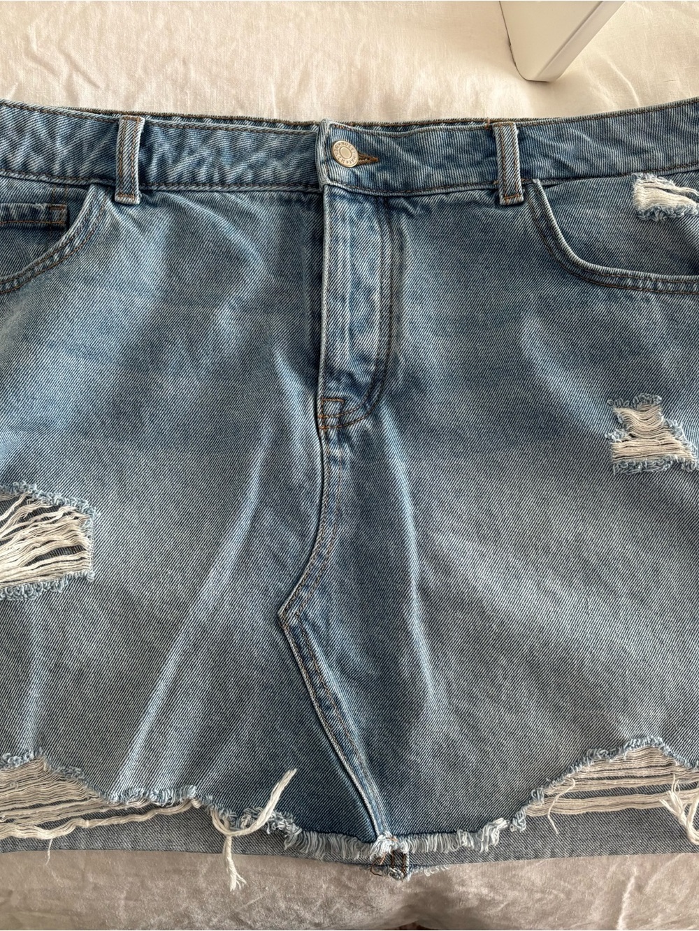 Noisy May Light Denim mini skirt